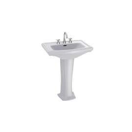 Clayton 20-in Vitreous China Single Hole Rectangular Pedestal Lavatory