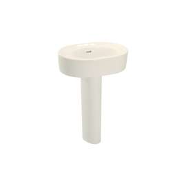 Nexus 18-in Vitreous China Single Hole Oval Pedestal Lavatory