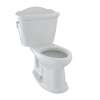 1.6 GPF Two-Piece Whitney Toilet with Elongated Bowl and Tank in Colonial White