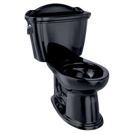 1.6 GPF Two-Piece Whitney Toilet with Elongated Bowl and Tank in Ebony