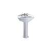 Whitney 19-in Vitreous China Centerset Oval Pedestal Lavatory