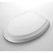 Elongated Closed-Front Toilet Seat and Lid with Technology in Cotton