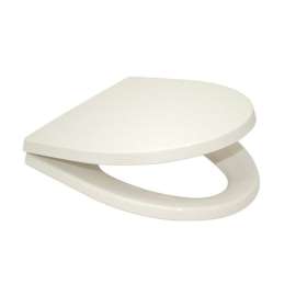 Soiree SS214#11 Elongated Closed-Front Toilet Seat and Lid with Technology in Colonial White