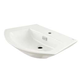 Soiree 29-1/2-In Pedestal Bathroom Sink With Single Faucet Hole