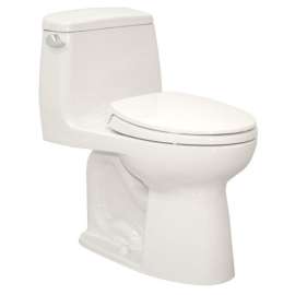 Single Piece Toilet with Right Trip Lever, G-Max and Soft Close Seat from the Series - Seat Included in Cotton