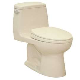 One Piece Elongated 1.6 GPF Toilet with G-Max Flush System - Seat Included in Bone