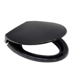 SoftClose SS114#51 Elongated Closed-Front Toilet Seat and Lid in Ebony