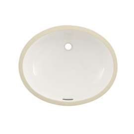 19-in Undermount Bathroom Sink with Overflow