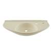 Cotton 29-1/2-in Wall Mounted Bathroom Sink with Single Faucet Hole Drilled and SanaGloss Ceramic Glaze in Sedona Beige
