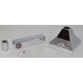 Metal Handle Assembly in Polished Chrome