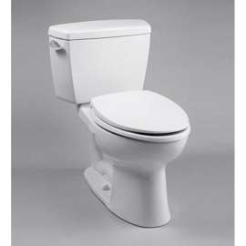 CST744E Eco Drake Two Piece Elongated 1.28 GPF Toilet with E-Max Flush System - Seat Not Included