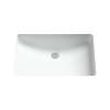 20-7/8-in Undermount Bathroom Sink with Overflow and SanaGloss in Cotton