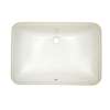 21-1/4-in Undermount Bathroom Sink with Overflow and SanaGloss Ceramic Glaze in Cotton