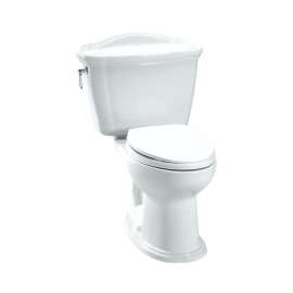 Two Piece Elongated 1.28 GPF Toilet with E-Max Flush System - Seat Not Included