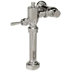 1.28 GPF Non-Hold Open High Efficiency Toilet Flushometer with Valve, Right/Left Rough, 1-1/2-in Vacuum Breaker, and 1-in Angle Stop Set in Polished Chrome