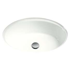 18-3/4-in Undermount Bathroom Sink with Overflow in Colonial White
