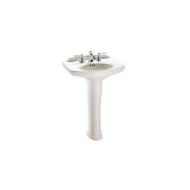 Dartmouth 18-in Vitreous China Centerset Oval Pedestal Lavatory