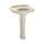 24-1/4-in Pedestal Bathroom Sink with 3 Faucet Holes Drilled and Overflow, Pedestal Included in Bone