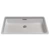 20-1/2-in Undermount Bathroom Sink with Overflow and SanaGloss Ceramic Glaze in Cotton