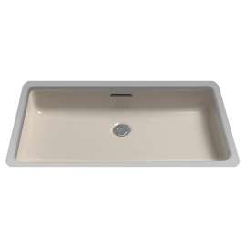 20-1/2-in Undermount Bathroom Sink with Overflow and SanaGloss Ceramic Glaze in Bone