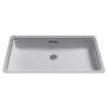 20-1/2-in Undermount Bathroom Sink with Overflow and SanaGloss Ceramic Glaze in Colonial White