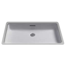 20-1/2-in Undermount Bathroom Sink with Overflow and SanaGloss Ceramic Glaze in Colonial White