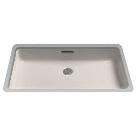 20-1/2-in Undermount Bathroom Sink with Overflow and SanaGloss Ceramic Glaze in Sedona Beige