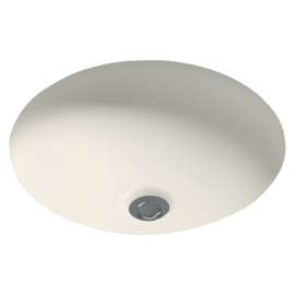 14-in Undermount Bathroom Sink with Overflow in Sedona Beige