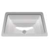 18-1/2-in Undermount Bathroom Sink with Overflow in Cotton