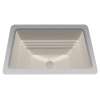 18-1/2-in Undermount Bathroom Sink with Overflow in Sedona Beige