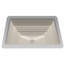 18-1/2-in Undermount Bathroom Sink with Overflow in Sedona Beige