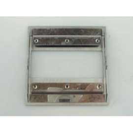 4-in x 4-in Cover Plate for EcoPower Concealed Flush Valves in Stainless Steel