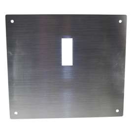 12-in x 14-in Cover Plate for Urinal EcoPower Concealed Flush Valves in Stainless Steel