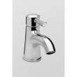Bathroom Faucet with Lever Handle in Brushed Nickel