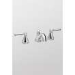 Widespread Bathroom Faucet with Lever Handles in Polished Nickel