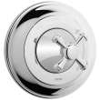 Pressure Balance Valve Trim with Cross Handle in Polished Nickel