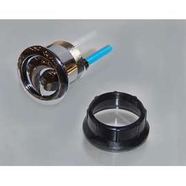 Dual Flush Push Button for MS654 in Polished Chrome