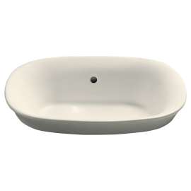 19-1/2-in Drop In Bathroom Sink with Overflow and SanaGloss Ceramic Glaze in Sedona Beige