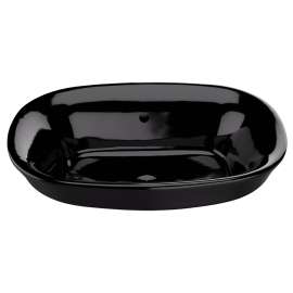 19-1/2-in Drop In Bathroom Sink with Overflow in Ebony