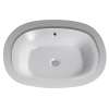 20-3/8-in Undermount Bathroom Sink with Overflow and SanaGloss Ceramic Glaze in Colonial White