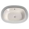 20-3/8-in Undermount Bathroom Sink with Overflow and SanaGloss Ceramic Glaze in Sedona Beige
