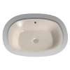 20-3/8-in Undermount Bathroom Sink with Overflow and SanaGloss Ceramic Glaze in Bone