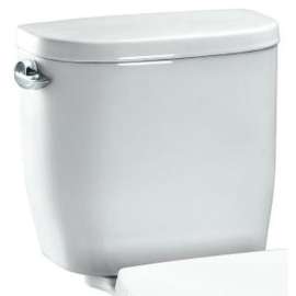 1.28 GPF Tank for Two-Piece Round Toilet - Without Bowl in Cotton