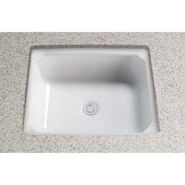 18-5/8-in Undermount Bathroom Sink with Overflow and SanaGloss Ceramic Glaze