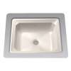 18-5/8-in Undermount Bathroom Sink with Overflow and SanaGloss Ceramic Glaze in Sedona Beige