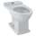 Elongated Universal Height Toilet Bowl with CeFiONtect in Colonial White