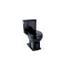 1.28 and 0.9 GPF Two-Piece Toilet Elongated Bowl without CeFiONtect Ceramic Glaze in Ebony