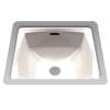 14-1/2-in Undermount Bathroom Sink with SanaGloss and Overflow Drain in Sedona Beige