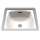 14-1/2-in Undermount Bathroom Sink with SanaGloss and Overflow Drain in Sedona Beige