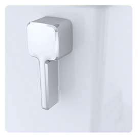 1.28 and 0.9 GPF Two-Piece Elongated Toilet with Dual Flush and Right Hand Trip Lever in Cotton